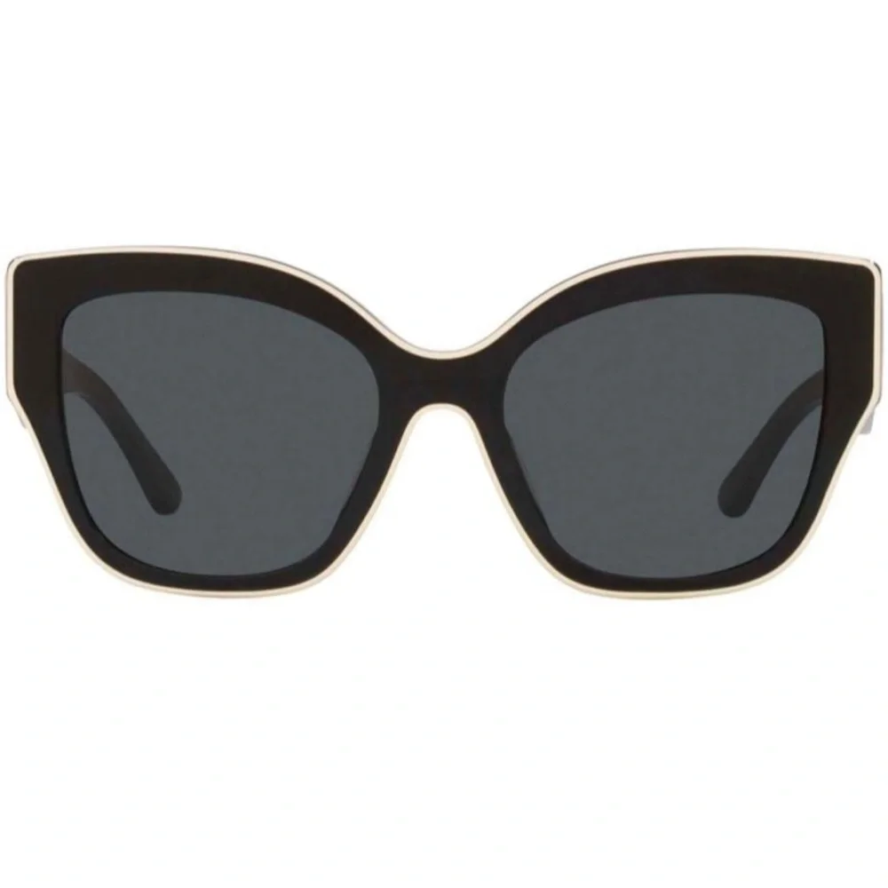 Tory Burch Black Sunglasses with Ivory Piping